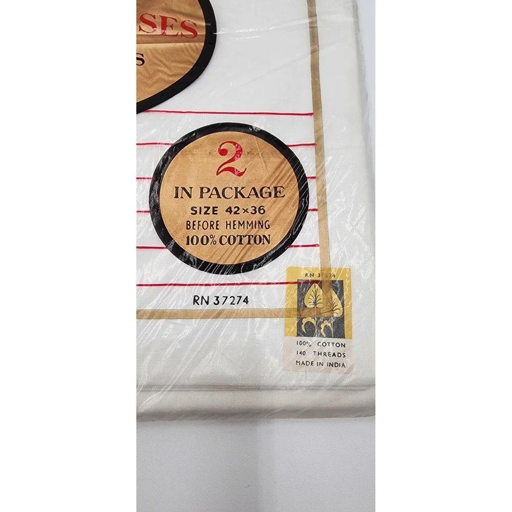 Embassy Cali Cloth Pillow Cases 140 Threads 100 Cotton 2 Sets of 2 Made in India